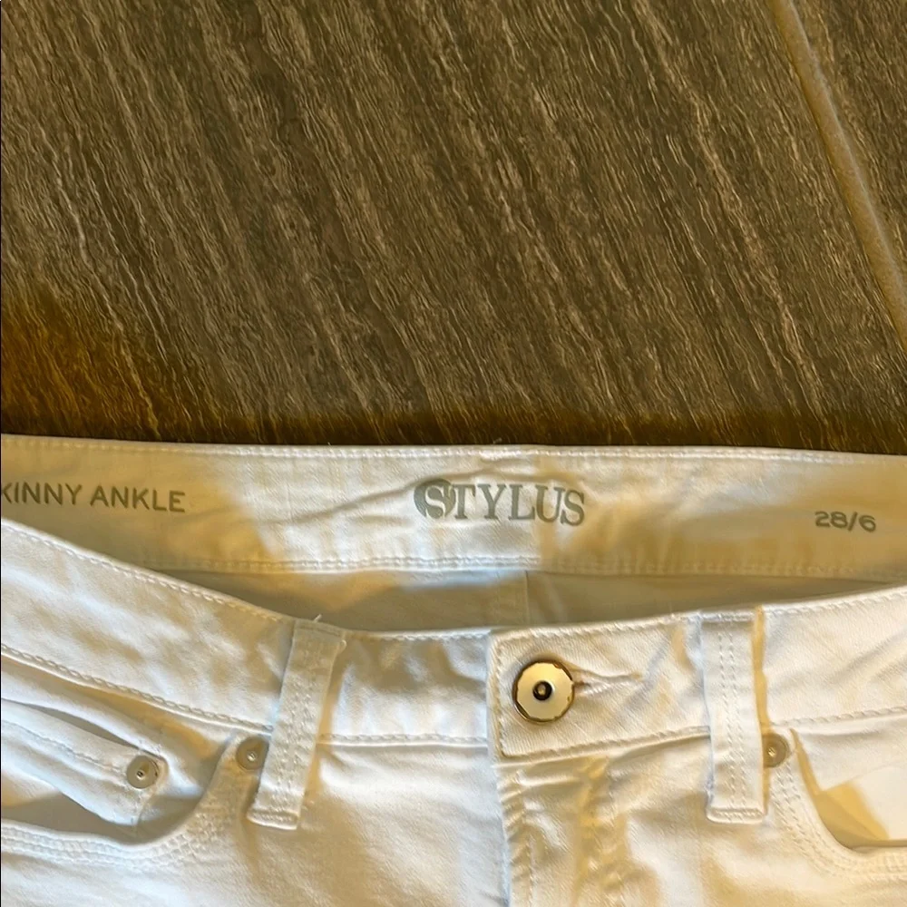 STYLUS White Skinny Jeans Classic Style - Picture 3 of 5